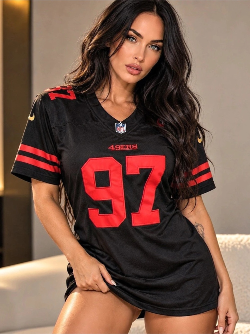 Nike San Francisco 49ers Nick Bosa Black Rivalries Collection Jersey & Red Youth